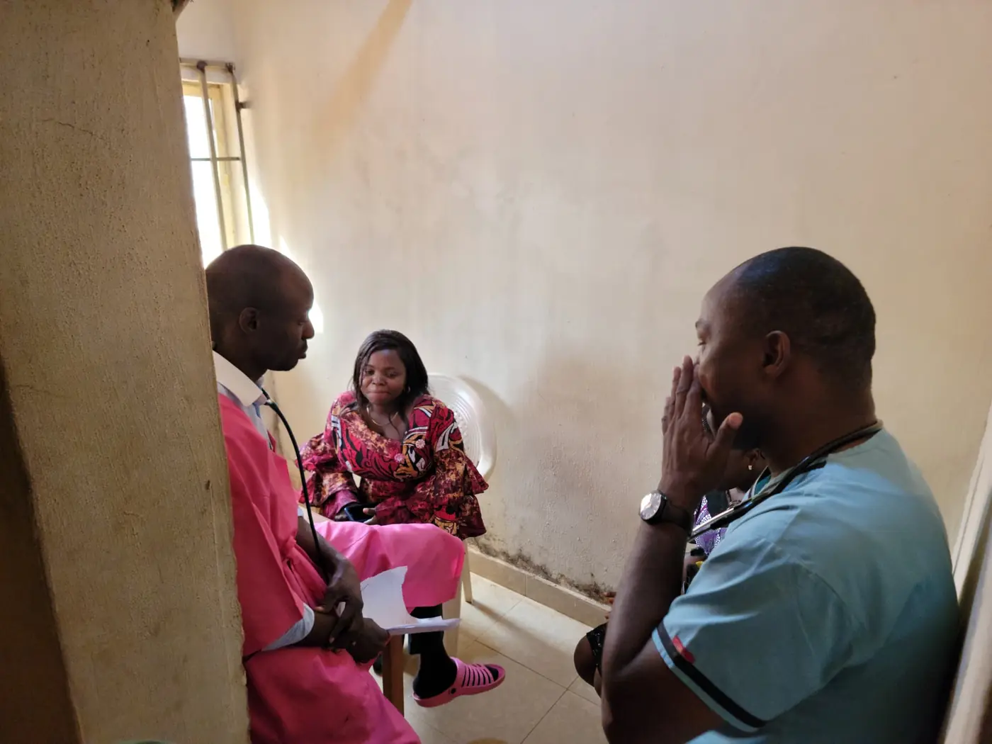 A conversation on the ward
